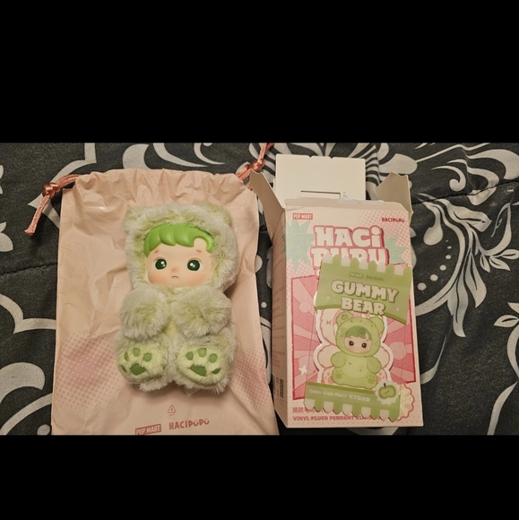 POP MART Other - Hacipupu Gummy Bear Plush Toy - Green Apple POPMART- AUTHENTIC
